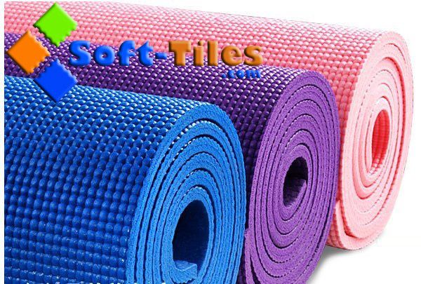 PVC Foam Yoga Mat 173*61cm 6mm Thickness