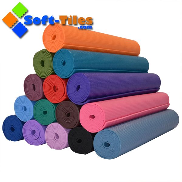 PVC Foam Yoga Mat 173*61cm 6mm Thickness