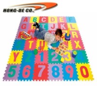 12"X12" 10mm Thickness 85kg/Cbm Kids Foam Mat Number, Alphabet and Sharp design As Educational Toys