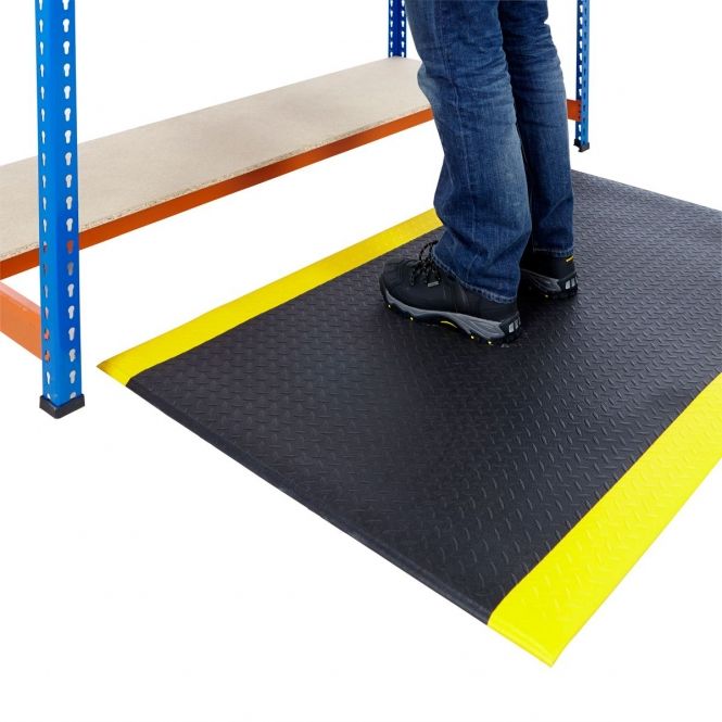 Pvc 3x5Ft Anti Fatigue Foam Mat Water Proof Diamond Pattern