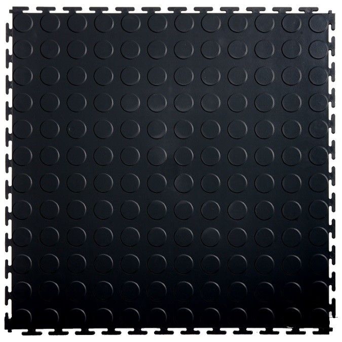 PVC Interlocking Floor Tile Coin Surface For Use In Garages Workshop And Factories