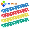 1/2" Thick Interlocking Gym Floor Mats / Interlocking Workout Mats 24”x24”