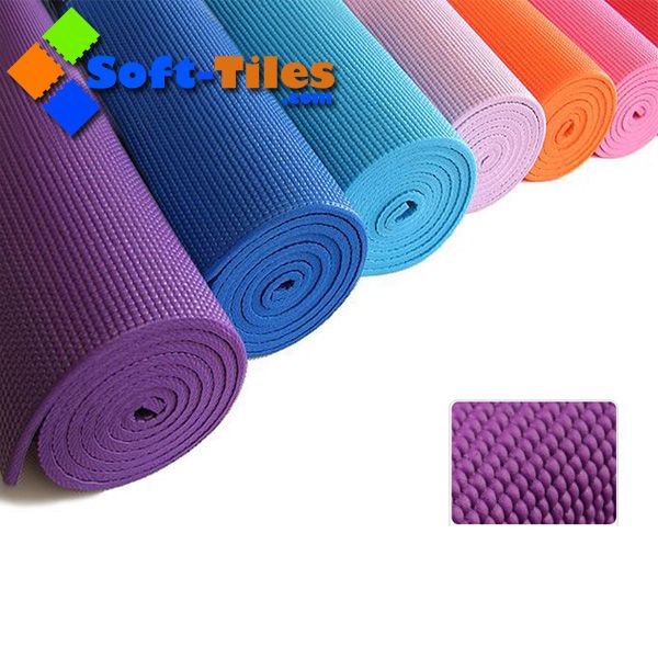 PVC Foam Yoga Mat 183*61cm 6mm Thickness