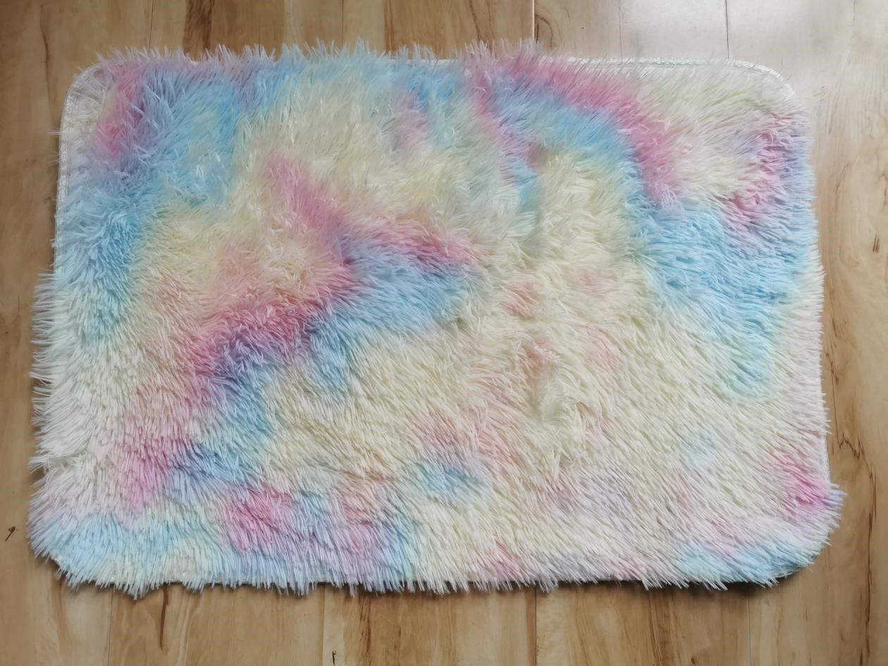 Soft Faux Fur 30*45inch Polyester Area Rugs 4pcs/carton