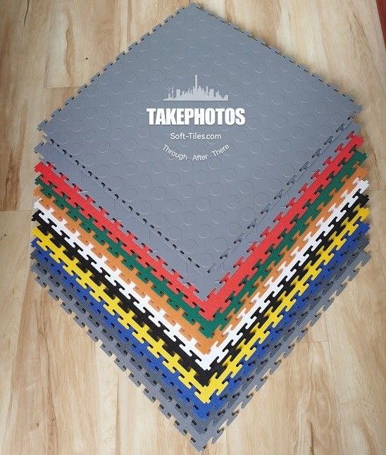 PVC Interlocking Floor Tile Smooth Surface For Use In Garages Workshop And Factories