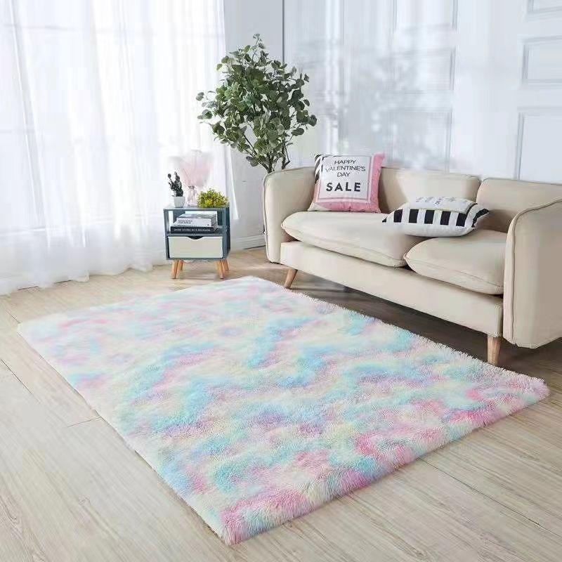 Soft Faux Fur 30*45inch Polyester Area Rugs 4pcs/carton