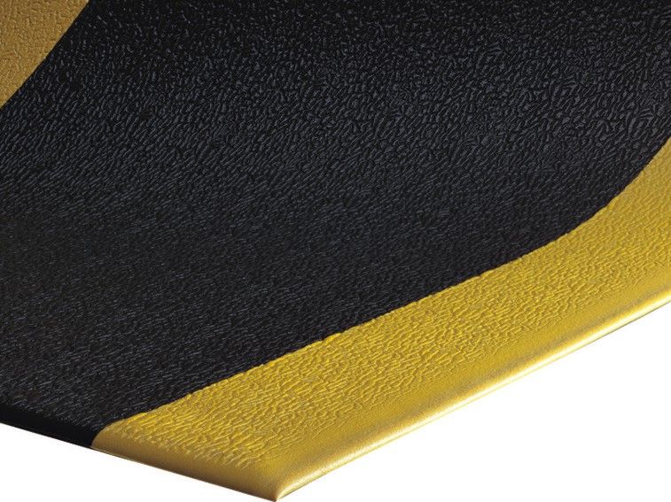 Yellow Borders Pvc 2x3Ft Anti Fatigue Foam Mat Water Proof
