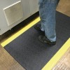 Yellow Borders Pvc 2x3Ft Anti Fatigue Foam Mat Water Proof