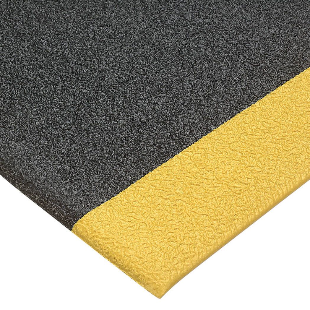 Yellow Borders Pvc 2x3Ft Anti Fatigue Foam Mat Water Proof