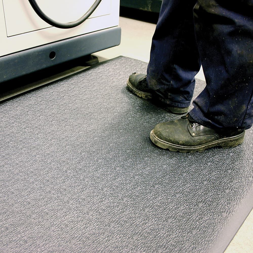 Pvc 3x5Ft Anti Fatigue Foam Mat Water Proof Stone Pattern