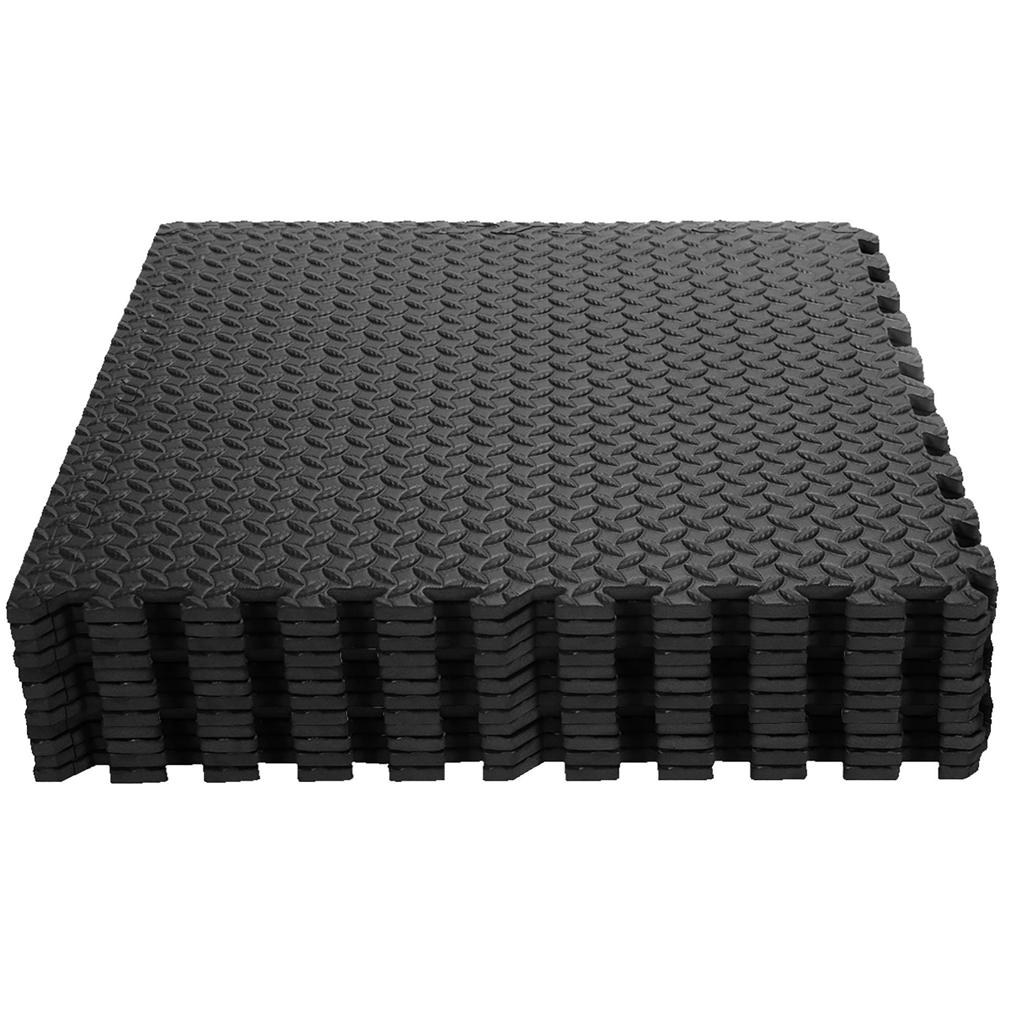 Interlocking Gym Floor Mats / Interlocking Workout Mats 24”x24”