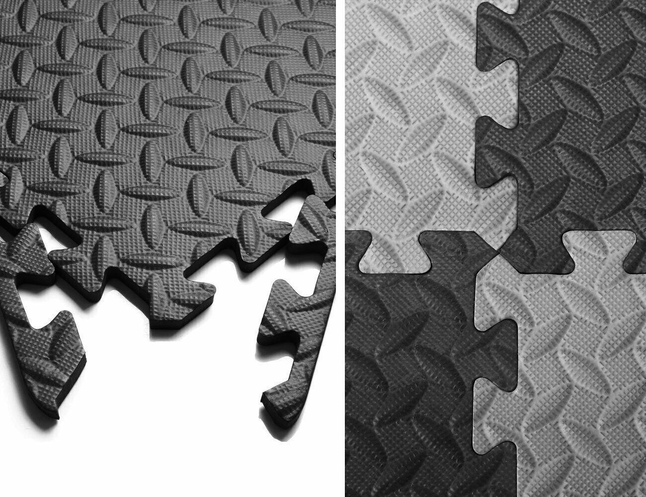 Black 4pk 61*61cm Eva Interlocking Foam Mat