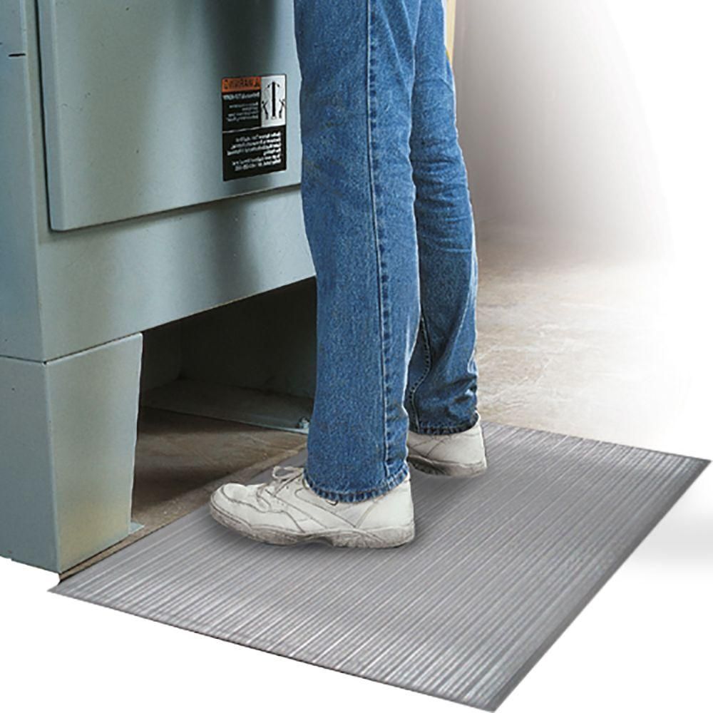 Pvc 3x5Ft Anti Fatigue Foam Mat Water Proof Rib Pattern