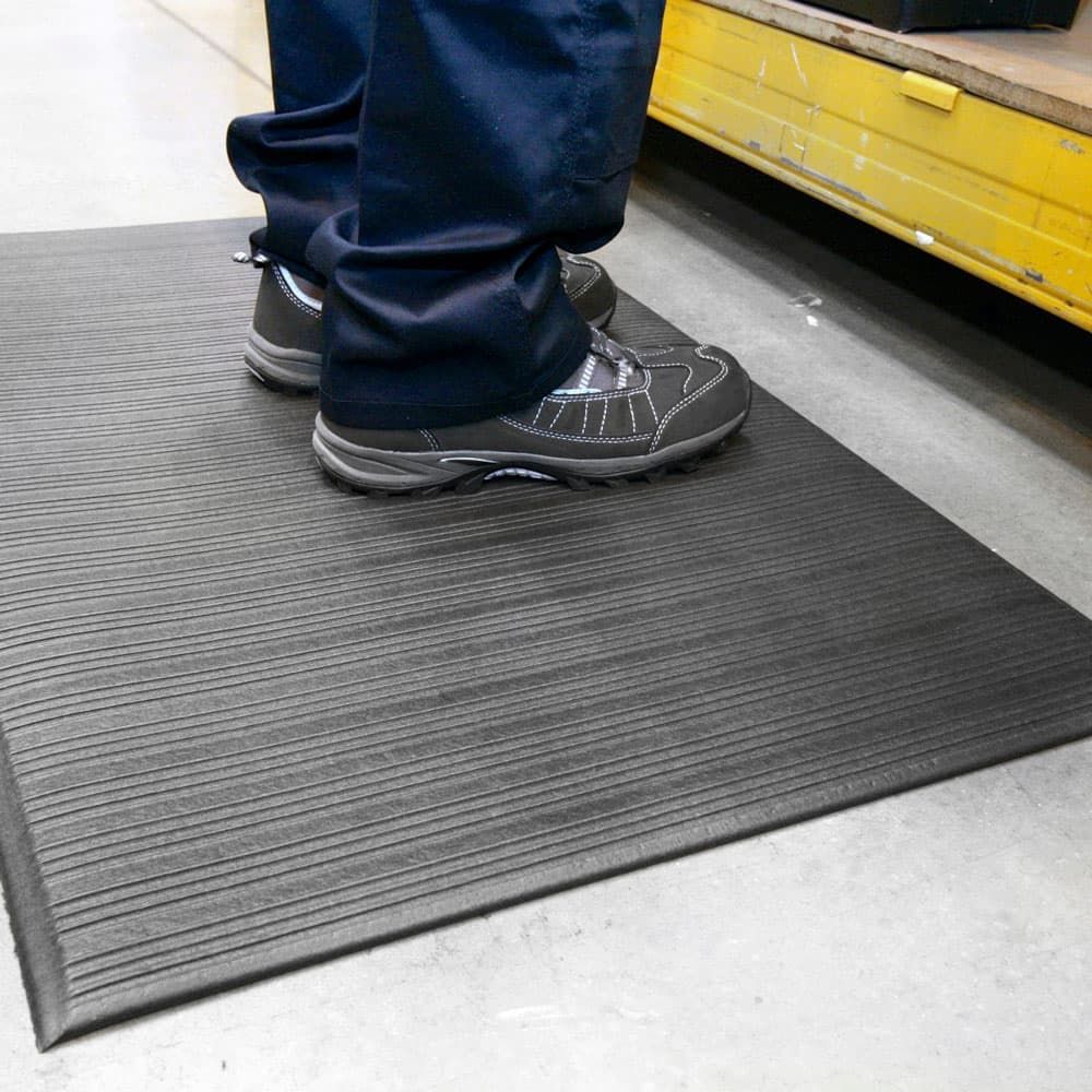 Pvc 3x5Ft Anti Fatigue Foam Mat Water Proof Rib Pattern