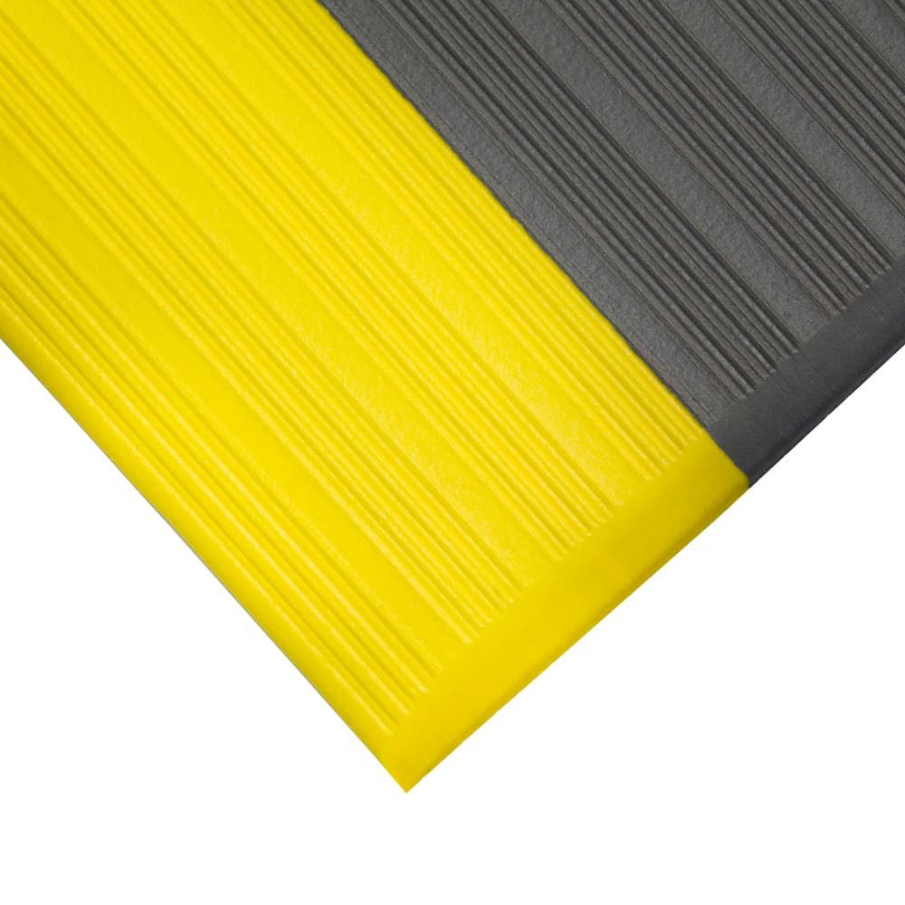 Pvc 2x3Ft Anti Fatigue Foam Mat Yellow Border