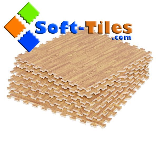 Wood Heat Transfer Kids Foam Mat