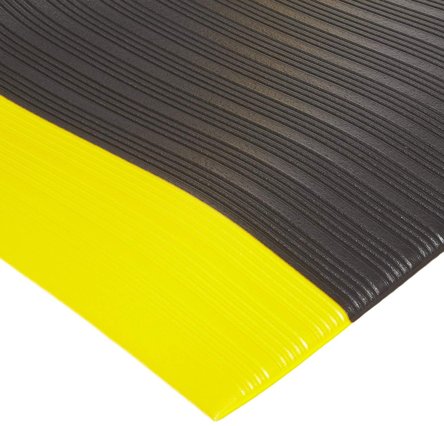 Pvc 2x3Ft Anti Fatigue Foam Mat Yellow Border